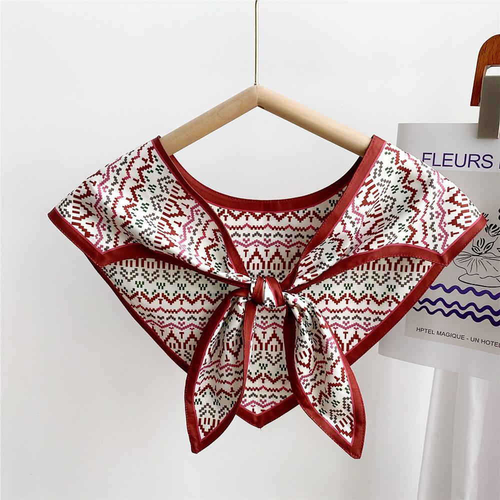 Sunscreen Women Shawl Scarf Decoration Fake Detachable Collar Protect Neck Shoulder Girl Dress Accessories