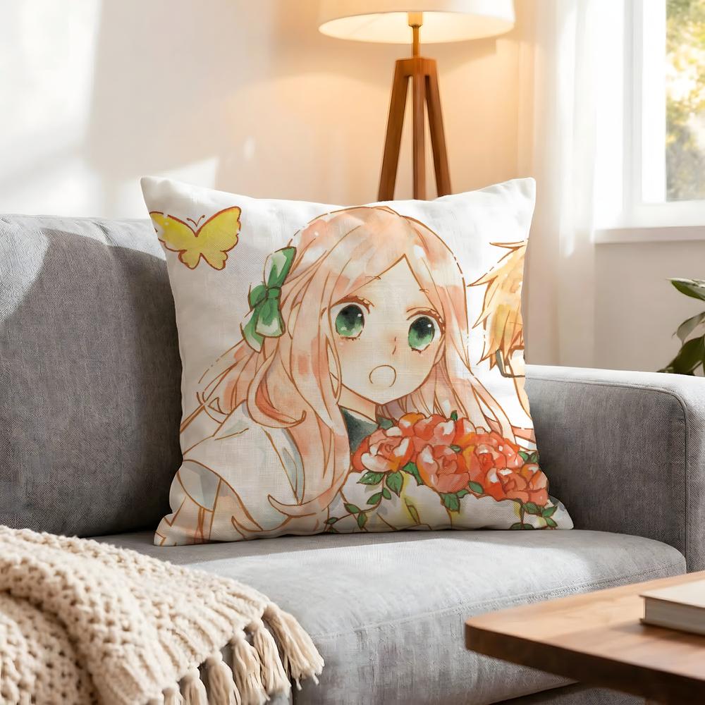 Anime Natsuiro Kiseki Cushion Cover 1Pcs Decorative Covers Soft Cushion Case For Sofa Couch Decor 40X40 45X45 Pillowcases