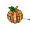 Patch Pumpkin Resin Light, 6.5in Faux Stained Glass Table Lamp, Halloween Fall Decor , Plug-In Night Light For Home, Gift