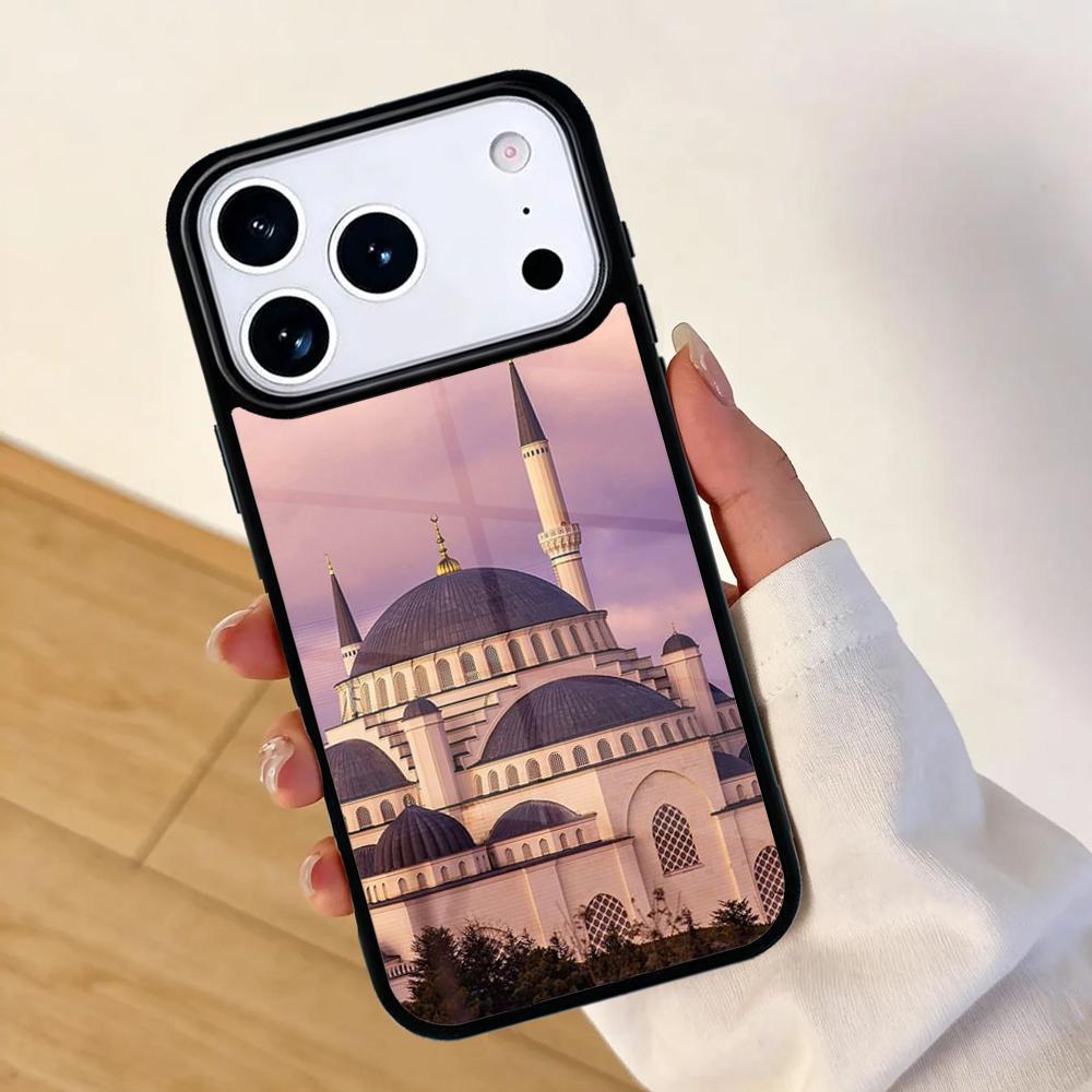 Arabic Muslim mosque building SOFT Mobile Phone Case for IPhone 17 AIR 16pro Max 15 14 13 12 11 Bumper Cover