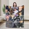 Seonghwa Kpop Ateez Band Plush Blanket Child Flannel Throw Blanket For Outdoor Warm Soft Custom Quality Bedspread Gift