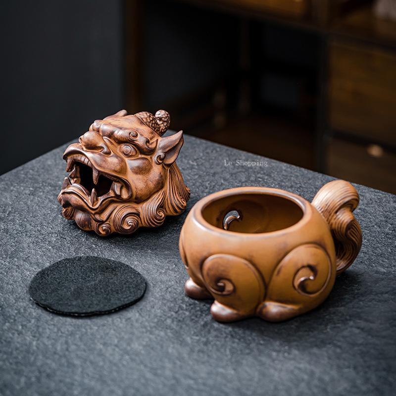 Creative Ceramic SuanNi Incense Burner/Zen Incense Coil Censer Temple Worship Household Tea Table Decoration Religious Supplies