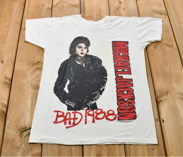Vintage 1988 Michael Jackson T Shirt, Cotton Shirt, Unisex Shirt, Halloween