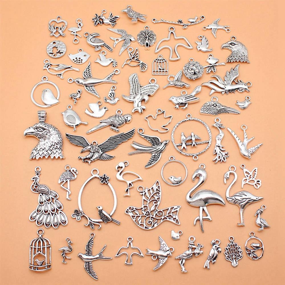 1 Set Mix Libel Bedels Vogel Hangers Voor Sieraden Maken Met Insectenthema