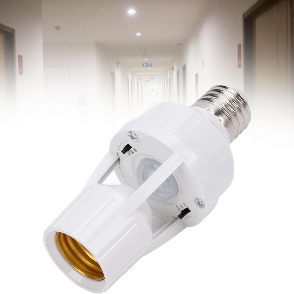Motion Sensor Light Socket E27 Screw Light Bulb Holder LED Infrared Motion Sensor Lamp Switch Socket