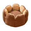 Dog Bed Stylish Flower Nest for Small Puppy Kitten Round Basket Pet Bed Detachable Cushion for Household