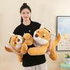 Cute Lying Neck Scarf Shiba Inu Pillow Doll Super Soft Bedside Sleeping Pillow Creative Simulation Dog Plush Toy Doll