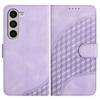 Suitable for Samsung Z Fold5 Matte Card Holder Protective Cover ZFlip4 Solid Color Skin Feeling Rhombus Folding Shell