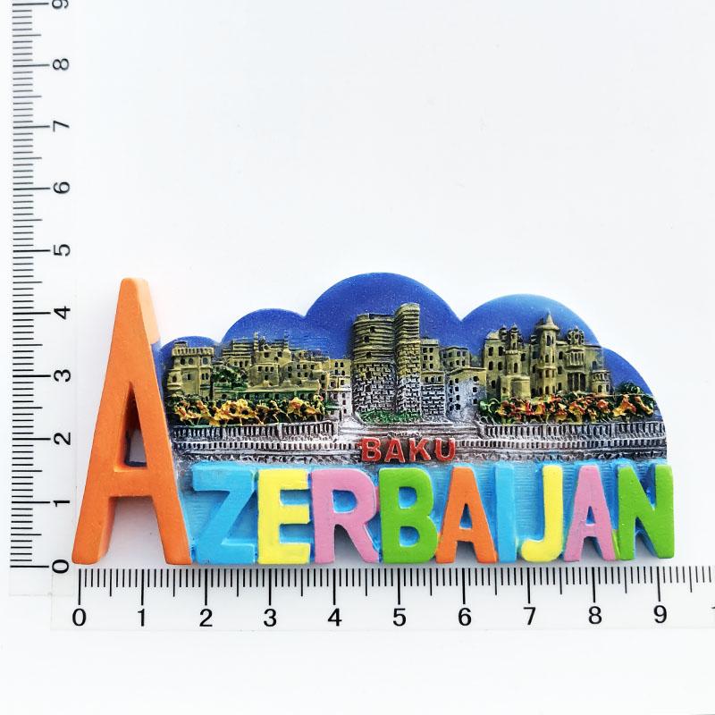 

Azerbaijan Travelling Fridge Magnets Baku Tourism Souvenirs Fridge Stickers Home Decor Wedding Gifts Magnetic Stickers