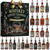 3D Whiskey Advent Calendar 2026, 24 Days Christmas Countdown with Mini Bottle Ornaments, Collectible Holiday Decoration Gift for Whiskey Lovers Hm -Ne