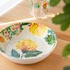 Abode Homewares Design [Etyczna, Nietłukąca, Bez BPA Zastawa Stołowa] Miska Ogrodowa w Kwiaty, Talerz, Miska do Serwowania, Miseczka na Płatki, Ok.. Średnica 20 cm,