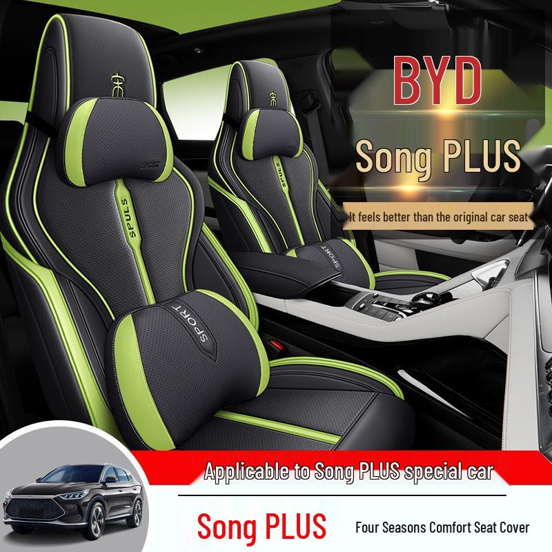 CKX Sporty Leather Seat Cover for BYD Song PLUS - All-Season Cushion Pad