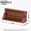 MOOXI WW2 Military Series Weapon Rack Guns Collection Model MOC Bricks DIY Assembled Building Blocks Toys For Boy Birthday Gifts