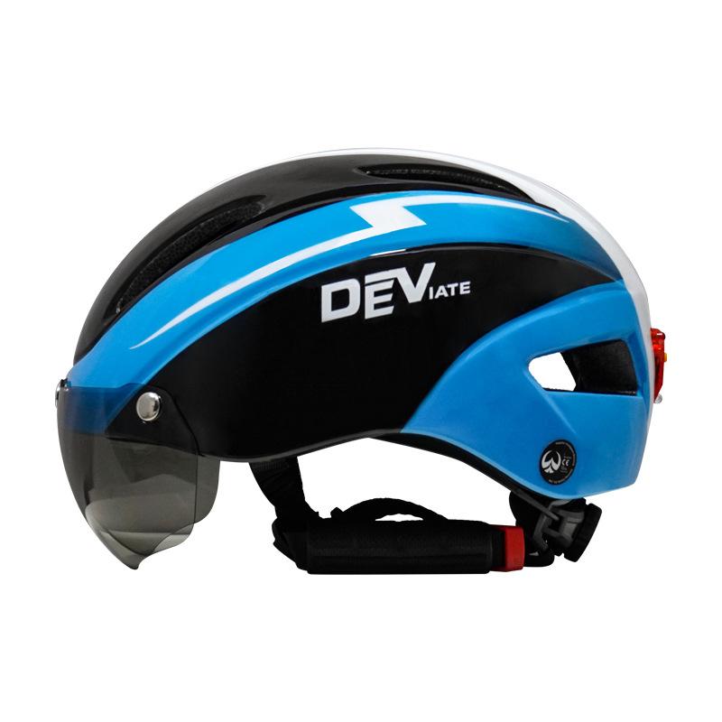 Bike Helmet with Light Goggles Cycling Bike Helmet Mountain Bike Helmet with Goggles