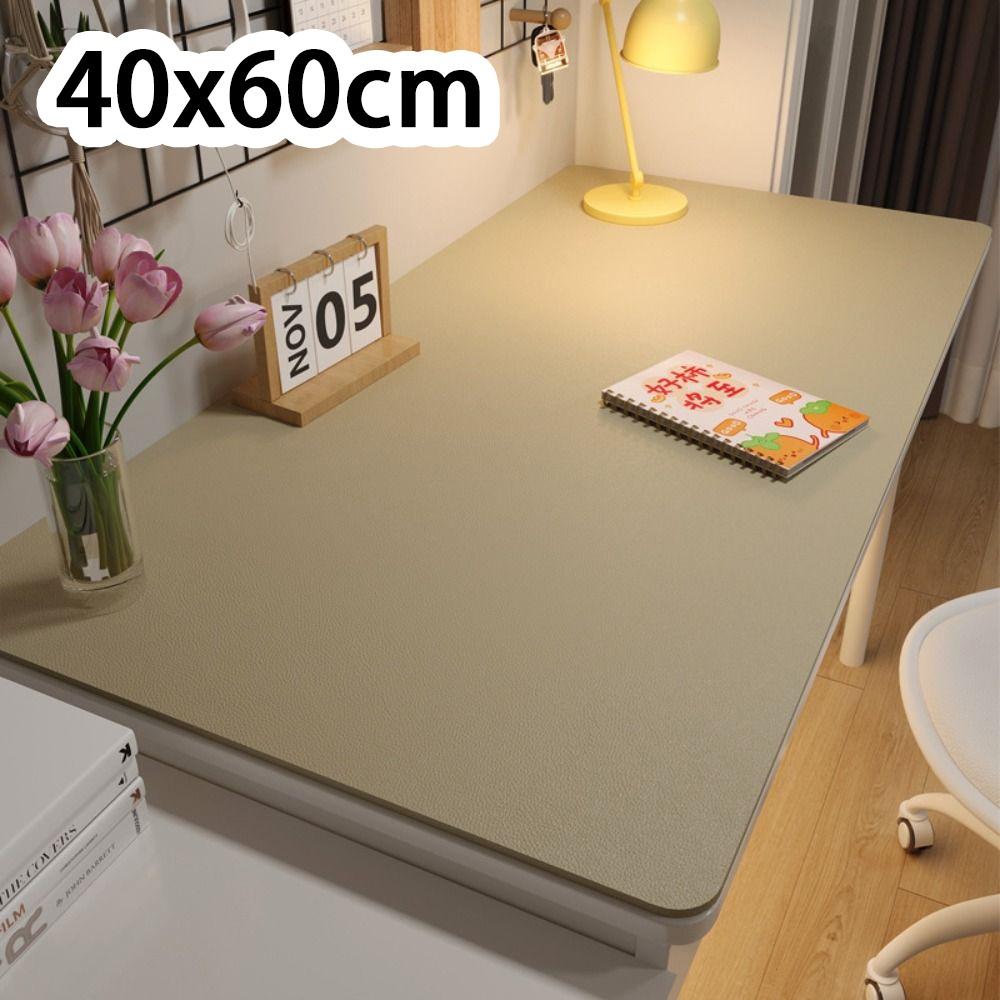 New Protection Eye Student Desk Mat Oil-proof Leather Coffee Table Mat Non-slip Solid Color Computer Desk Mat