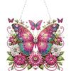 2D/Flat DIY Diamond Painting Set Diamond Painting Hanging Pendant Rhinestone Diamond Art Window Pendants for Garden Window Decor