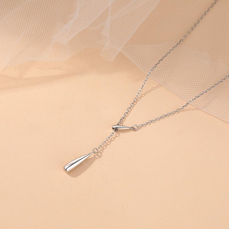 

Ожерелье с каплями воды для женщин, новое легкое роскошное нишевое дизайнерское ожерелье, простой и холодный стиль