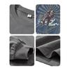 Frühling und Herbst American Trend Brand Bedrucktes Langarm-T-Shirt für Herren Schweres Baumwoll-T-Shirt Herbst Lockerer Freizeitpullover