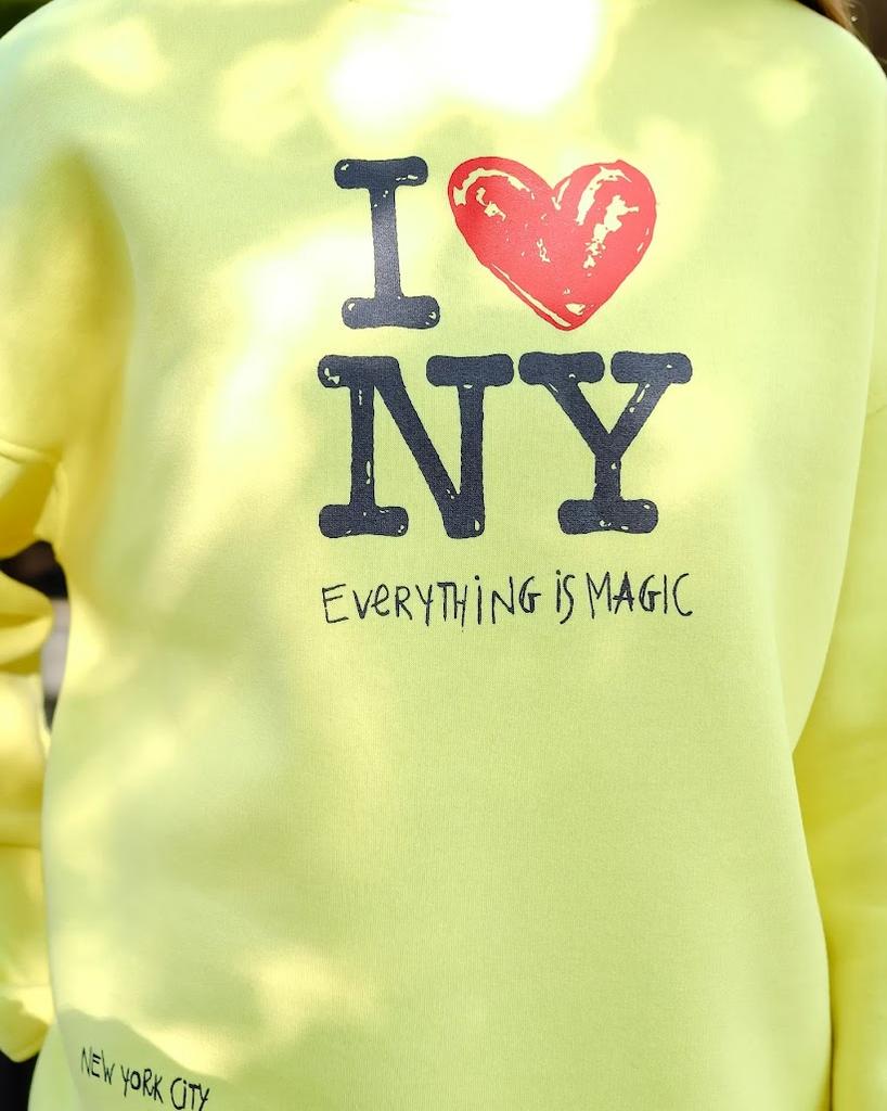 Mädchen Oversize Warmes Sweatshirt – Bedruckter Text, Winter, 6416-025-33 HC