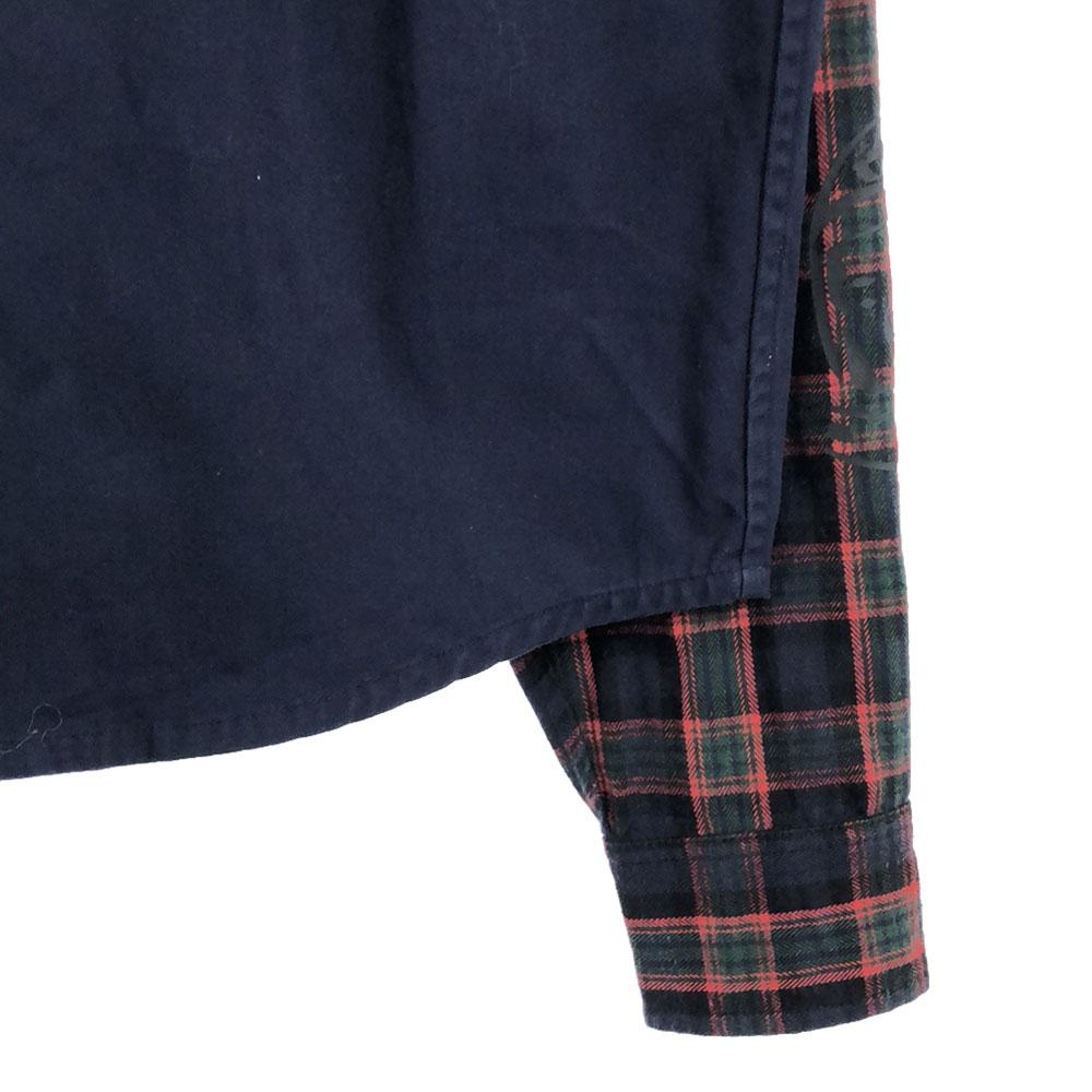 Billionaire Boys Club Check Long Sleeve Cotton Shirt S Navy System Men's Used