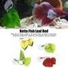 4PCS Set Realistic Betta Fish Leaf Lightweight Betta Fish Leaf Bed  Fish Tank Decor