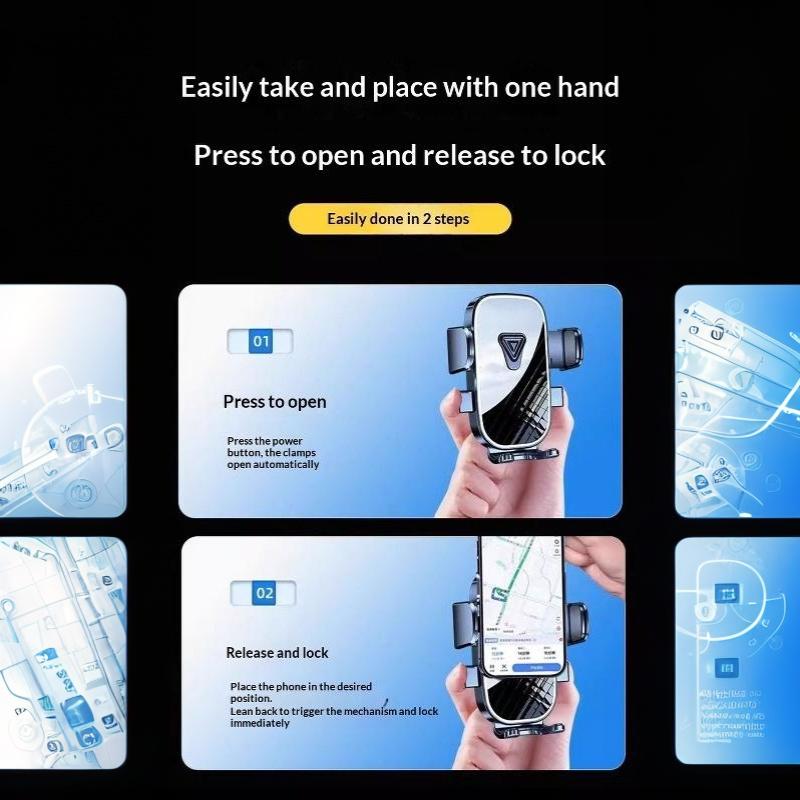 Car Phone Holder Mount Suction Cup 360° Rotation Universal Dashboard Stand Shockproof for All Smart Phones