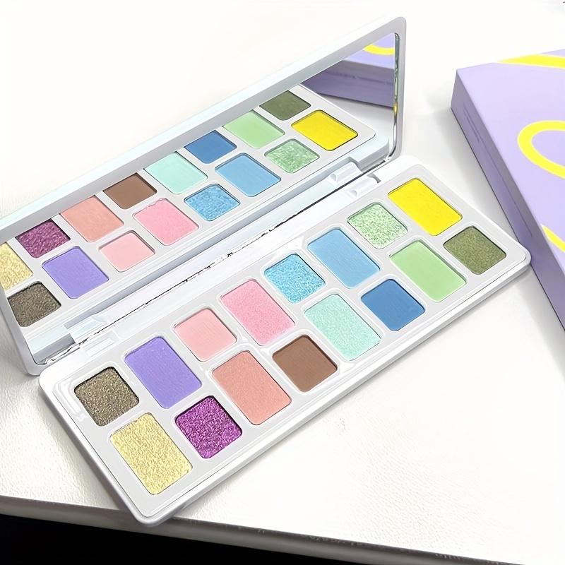 

16-цветная палитра теней для век Macaroon. Яркие матовые и мерцающие оттенки для ослепительного эффекта складок. Тени для век с блестящим мерцанием для ежедневного макияжа.