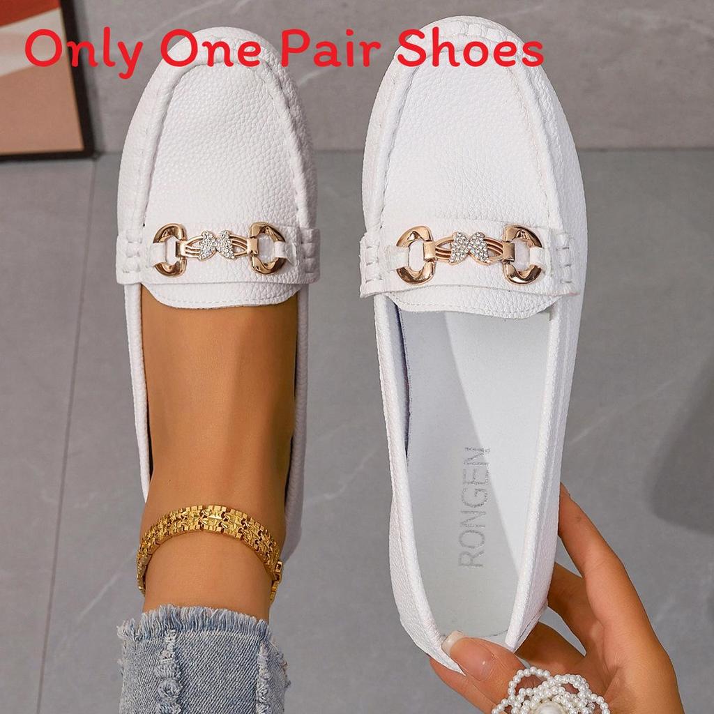 Pu Loafer Shoes For Women Casual Flat Slip On Comfort Spring Summer