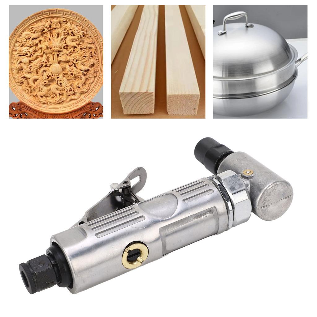 Air Die Grinder 90° 20000RPM Adjustable Speed Pneumatic Grinder Machine for Polishing Pneumatic Grinder Right Angle Die Grinder