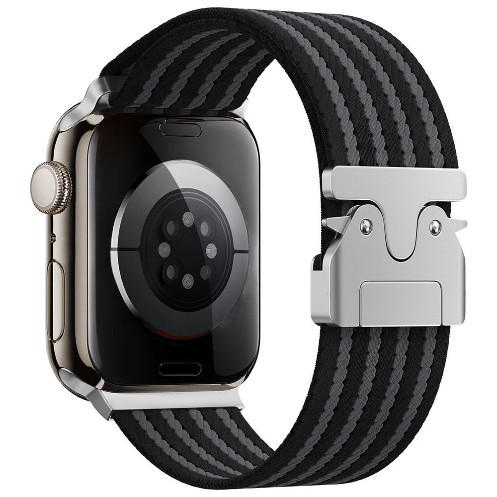 URVOI Elastic Band for Apple Watch Ultra 2 1 Series 10 9 8 7 6 5 4 SE Nylon braided strap for iWatch parachute buckle wristband