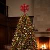 Metal Spring Base Christmas Tree Topper Xmas Tree Top Ornament  Fit 1.2‑2.4 Meter Christmas Tree