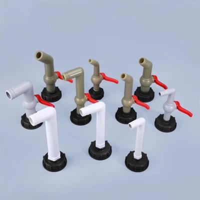 S60x6 Coarse Thread IBC Water Tank Adapter Durable 1/2'' 3/4'' 1" Irrigation Connector Valve Hose Faucet Connector Quick Connect