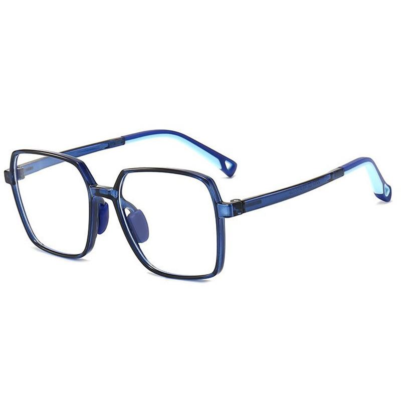Brand Design Boy Square Large Frame Anti Blue Light Prescription  Myopia Glasses Girls Photochromic Astigmatism Children Eyewear