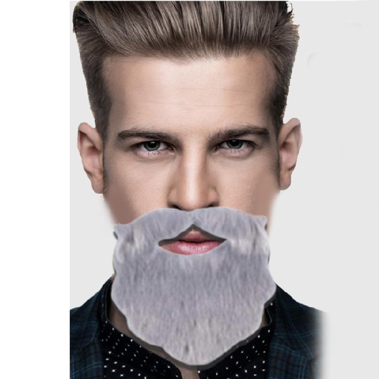 6 Stück Künstliche Cosplay Bärte Schnurrbärte Künstliche Schnurrhaare mit Gummiband für Weihnachten Halloween Cosplay Party