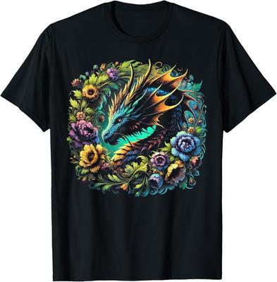 Aquarell Drachenblumen Schöne Kunst Bunt Grafik T-Shirt Unisex T-Shirt