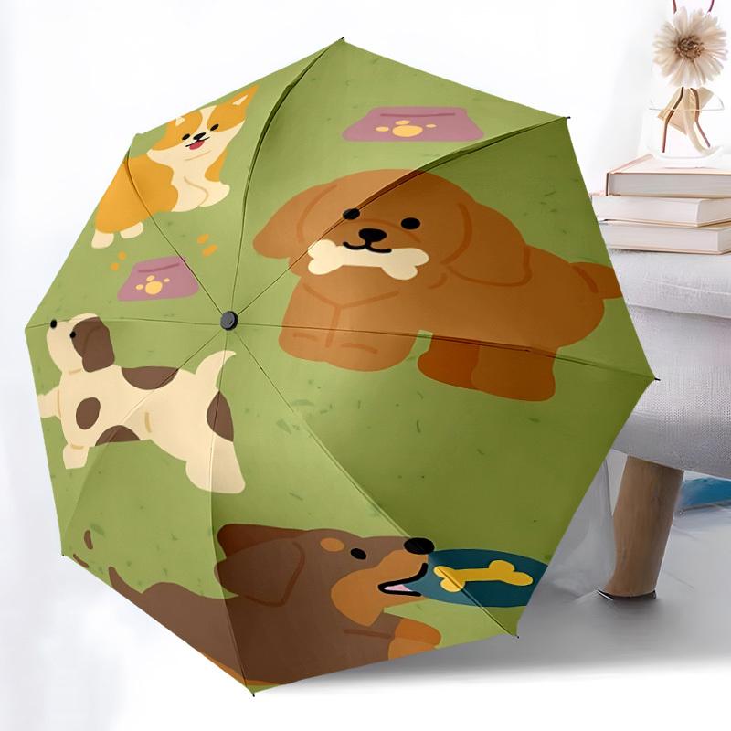 1 st Valpar Lektid Automatiskt Öppnings-/Stängningsparaply med Enknapp, Vindtålig Design Lättviktigt Bärbart Paraply för Kvinnor & Män6044