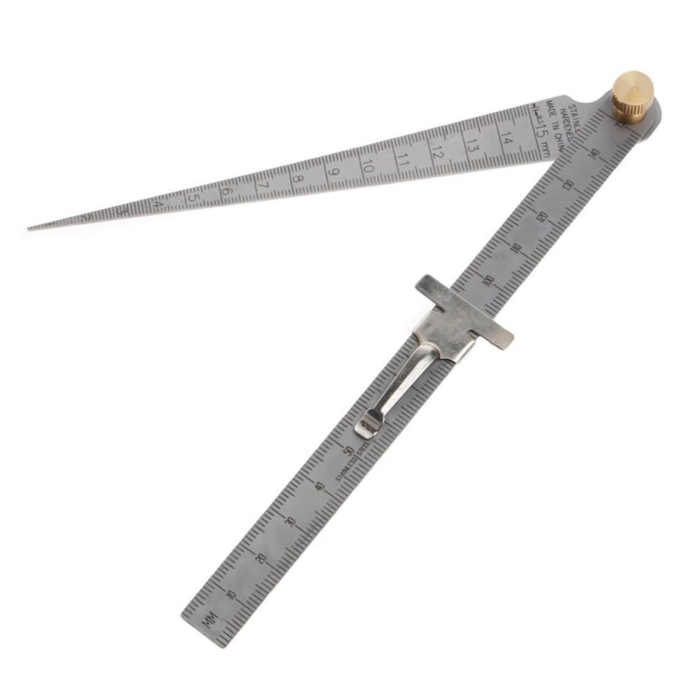Hole Size Gage Stainless Steel 0-15mm Feeler Gauge Ruler Taper Gauge Feeler Gauge for Industry