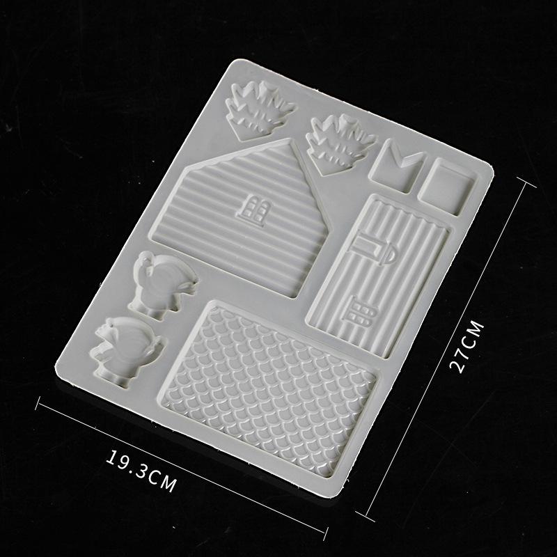 

3D дверь дома DIY силиконовые формы для помадки украшения торта форма для резки шоколада