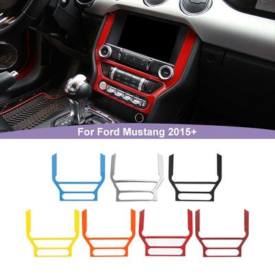 Automobilio centrinio valdymo naršymo skydelio dekoratyviniai viršelio lipdukai, tinkantys Ford Mustang 2015 Up ABS vidaus priedams