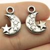 10pcs Charms Moon Antique Silver Color Moon Charms Pendants For Bracelets Moon And Star Charms Wholesale