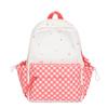 Schoolbag New Ins Cute Polka Dot Plaid Backpack, Primary and Secondary School Schoolbag, Women's Lightweight Large-capacity Travel Backpack