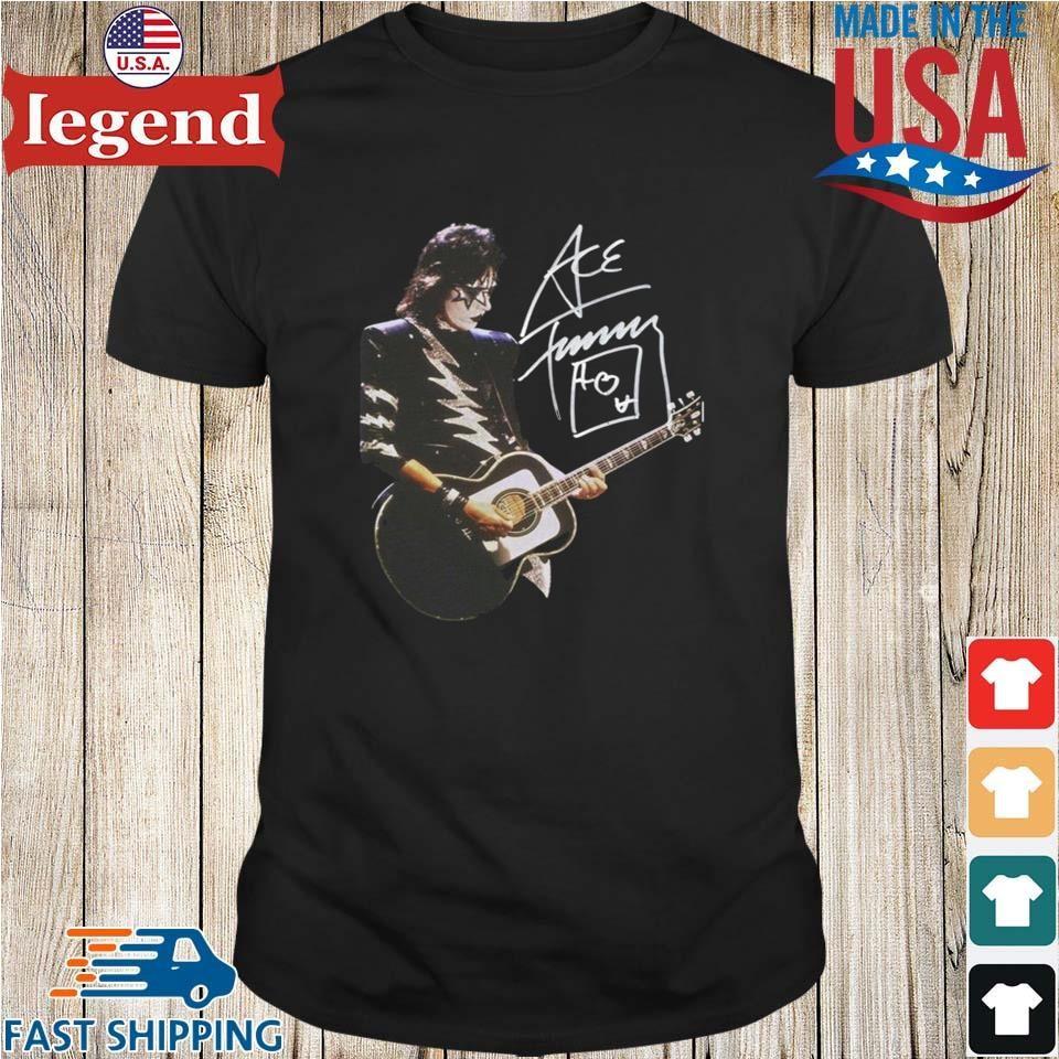 Ace Frehley Rocks Forever 2025 T SHIRT Guitar Legend Classic Fan Gift Unisex T-Shirt XL