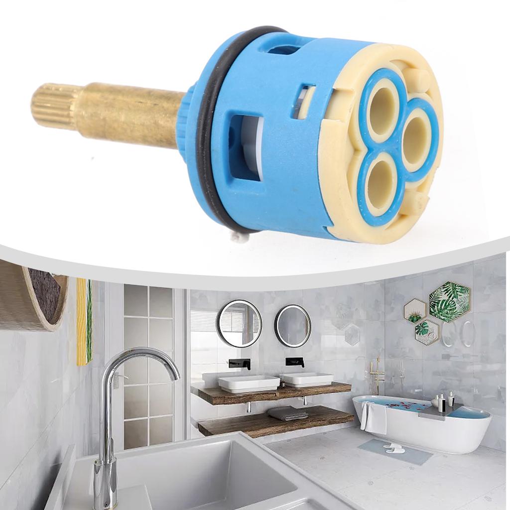 Brand New Diverter Shower Accessories Spool ABS+brass Single O Ring Tap Diverter Ceramic Central Flow Diverter