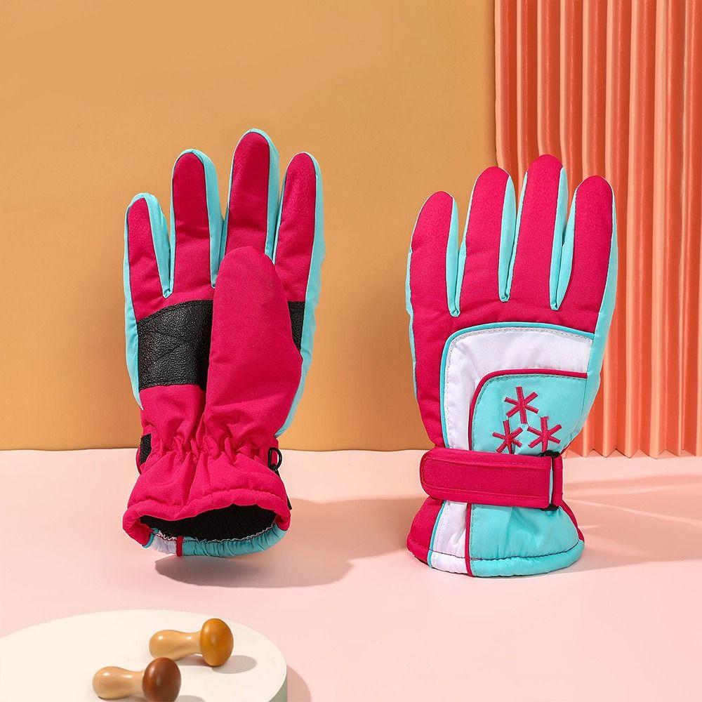 Waterproof Snow Gloves Warm Kids Winter Mittens Cute Children Ski Gloves  Children Kids