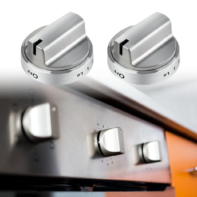 5PCS WB03X24818 Stainless Steel Stove Knob Replacement For AP5989029 PS11729081 Stove Accessories Cooktop Knobs