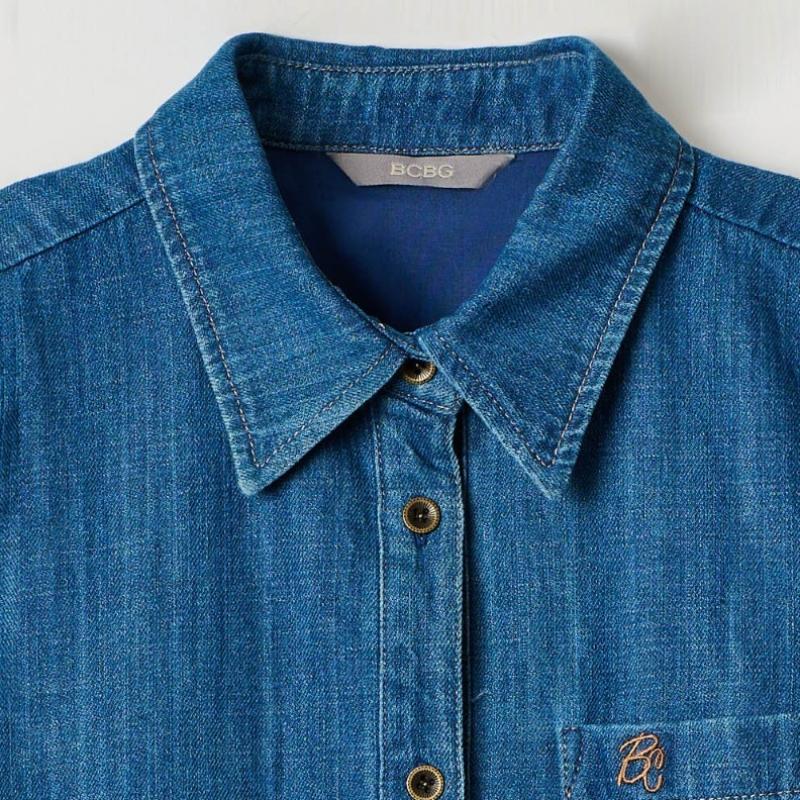 Bcbg Classic Denim Blouse B4s2b423