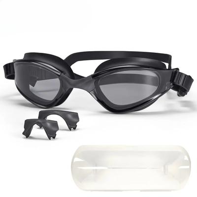 NEW Professional Racing Swimming Goggles Men Women HD Anti Fog Bayer Lens Water Sports Eyewear Swim Glasses Replaceable Nose Pad