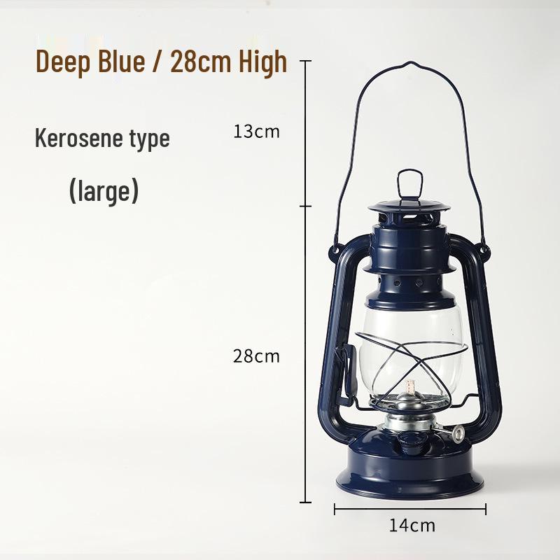 Retro Handheld Kerosene Lantern for Outdoor Camping and Decor