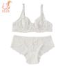 Women Sexy Lace Lingerie Sets 2 Pieces Underwired Bra&Panty Set Sheer See Through Low Waist Underwear