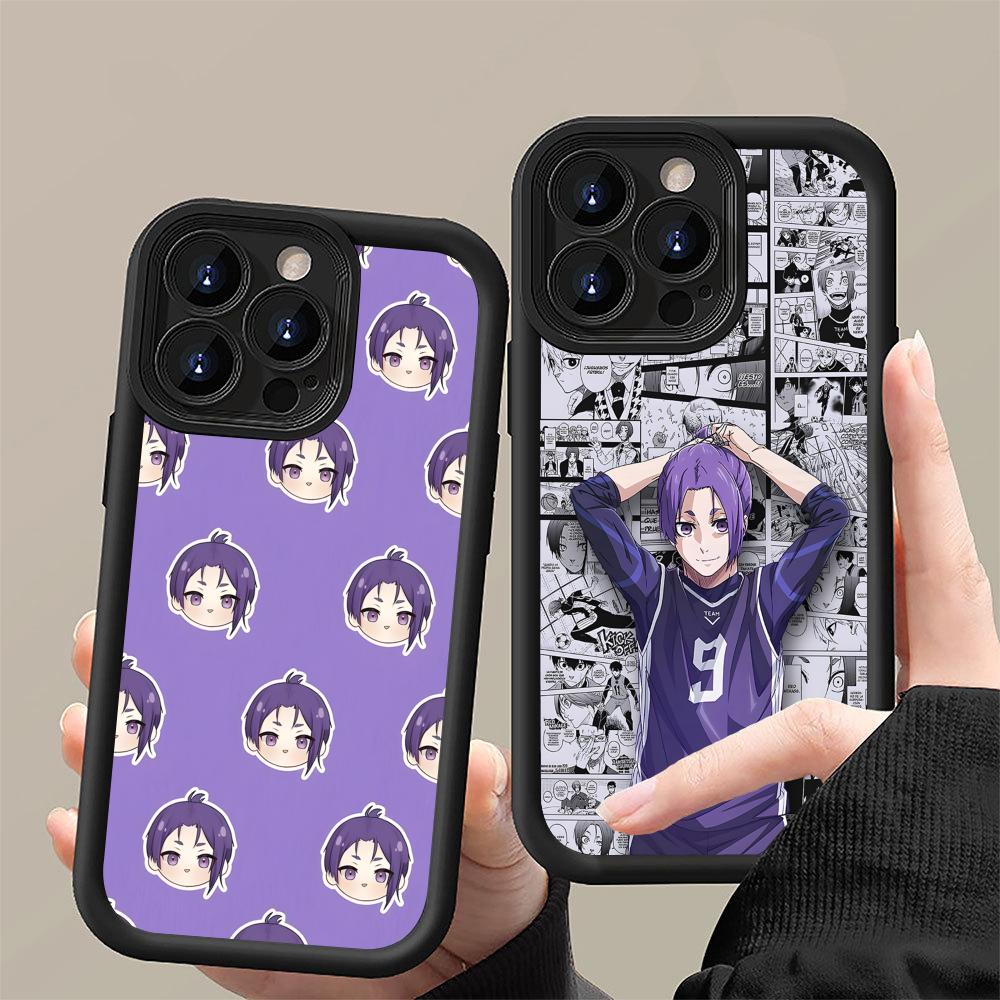 Blue Lock Reo Mikage Thicken TPU Mobile Phone Case for iPhone 17 16 15 14 13 12 11 Air Pro Max Plus Colorful Cover